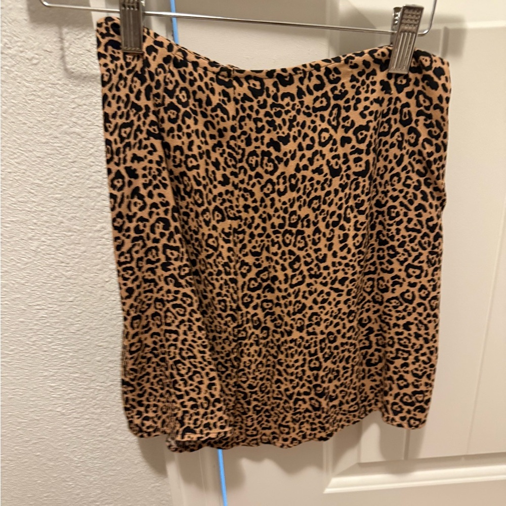 Reformation Leopard Print mini Skirt
